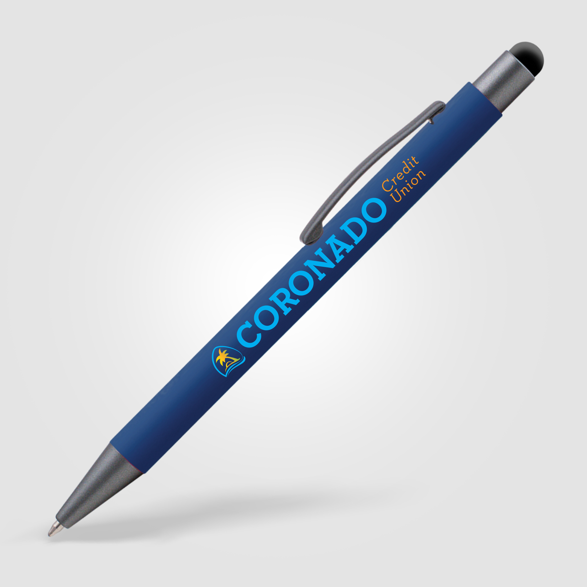 Stylo-stylet publicitaire - Bowie Bleu marine